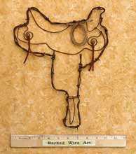 Cowboy Saddle ~ Country Folk Art